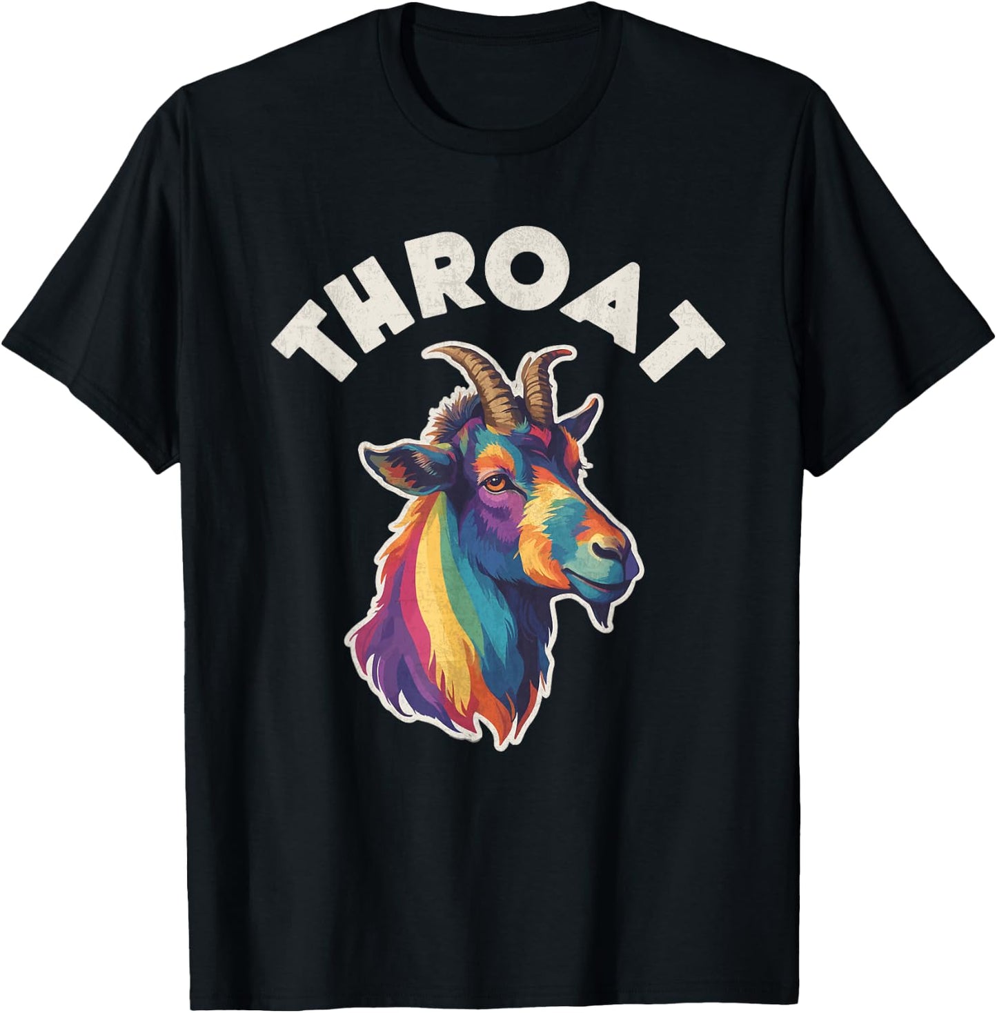 Throat Goat LGBT Lesbian Gay Pride T-Shirt - T-Shirt | Black