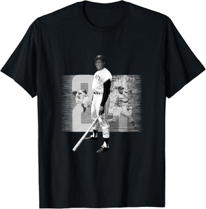 Willie Mays_Baseball_001 T-Shirt - T-Shirt | Black
