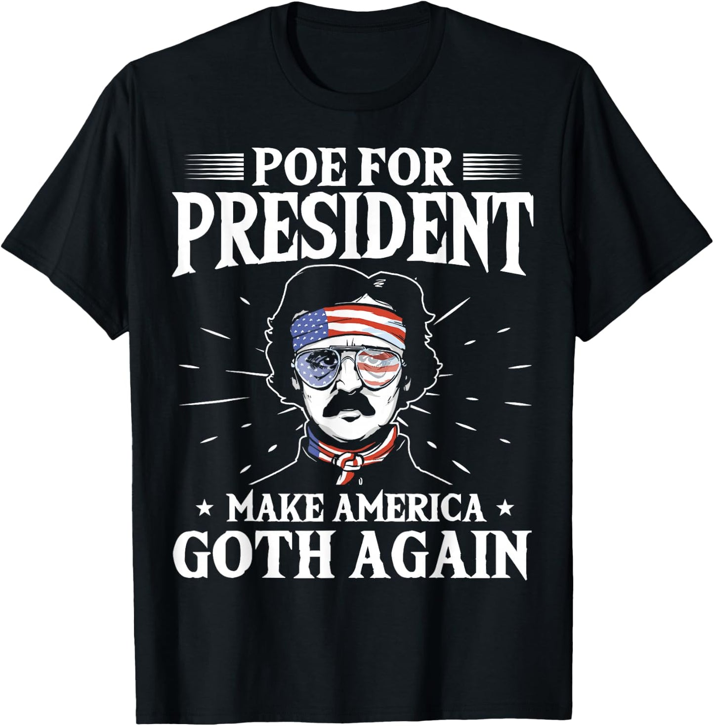 Edgar Allan Poe - American Writer - Author Edgar Allen Poe T-Shirt - T-Shirt | Black