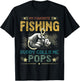 My Favorite Fishing Buddy Calls Me Pops Fathers Day T-Shirt - T-Shirt | Black