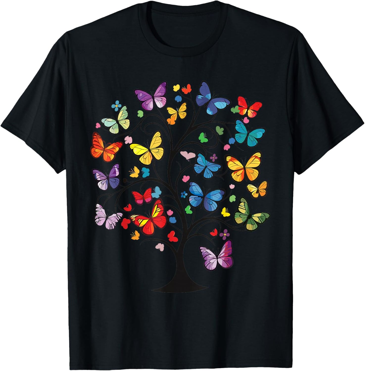 Butterfly tree T-Shirt - T-Shirt | Black
