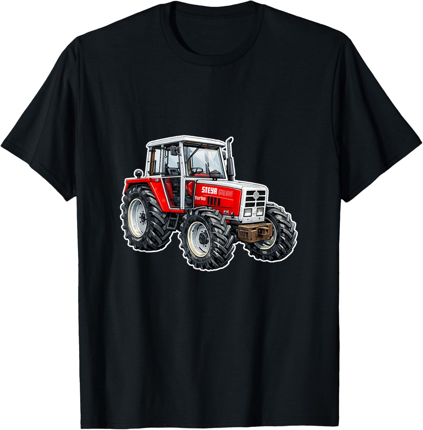Steyr Austria Laster Landwirtschaft Trecker 8090 Traktor T-Shirt - T-Shirt | Black