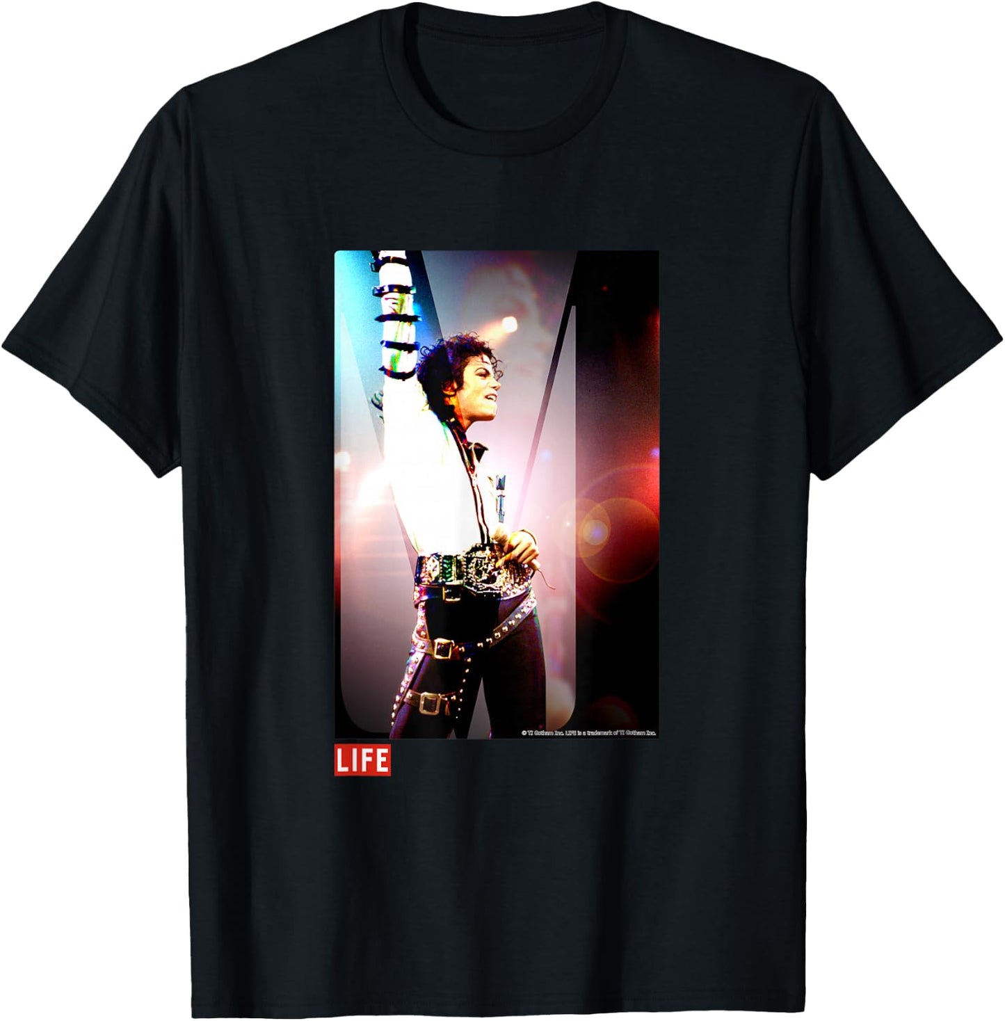 LIFE Bildersammlung _ Michael Jackson 03 , black T-Shirt - T-Shirt | Black