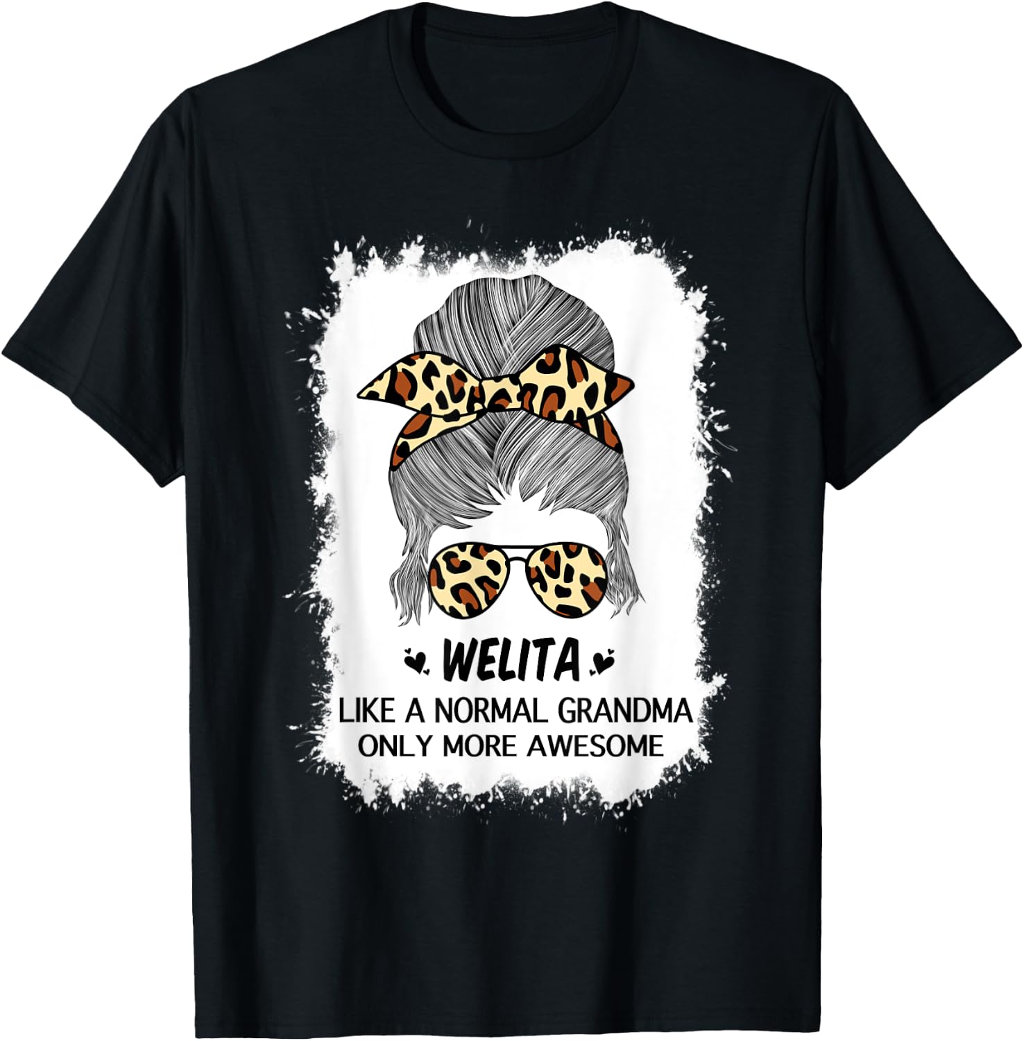 Welita Like A Normal Grandma Only More Awesome Mothers Day T-Shirt - T-Shirt | Black