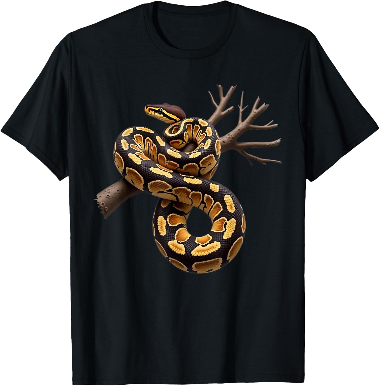 Funny King Python Lover Snakes Reptiles Python , black, S T-Shirt - T-Shirt | Black