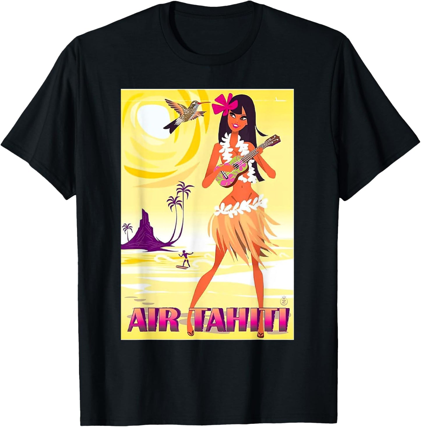 Air Tahiti T-Shirt - T-Shirt | Black