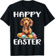 Dachshund Doxie Dog Breed Happy Easter Men Women Kids T-Shirt - T-Shirt | Black