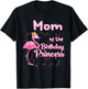 Mom of the Birthday Princess Pink Flamingo Party Squad T-Shirt - T-Shirt | Black