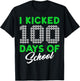100 Days Of School Soccer 100th Day Of School For Boys Kids T-Shirt - T-Shirt | Black