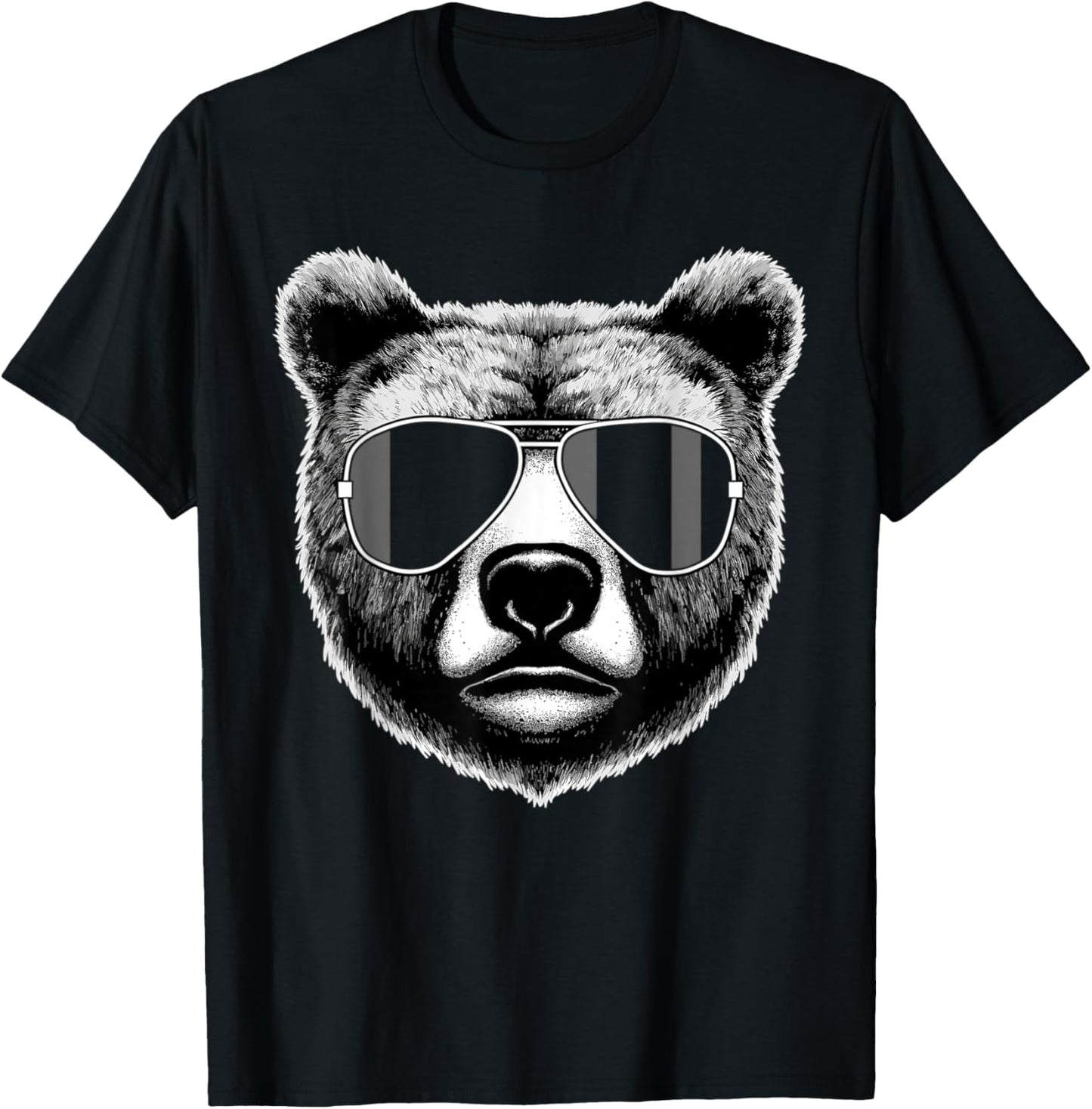 Funny Bear cool Grizzly Bear T-Shirt - T-Shirt | Black