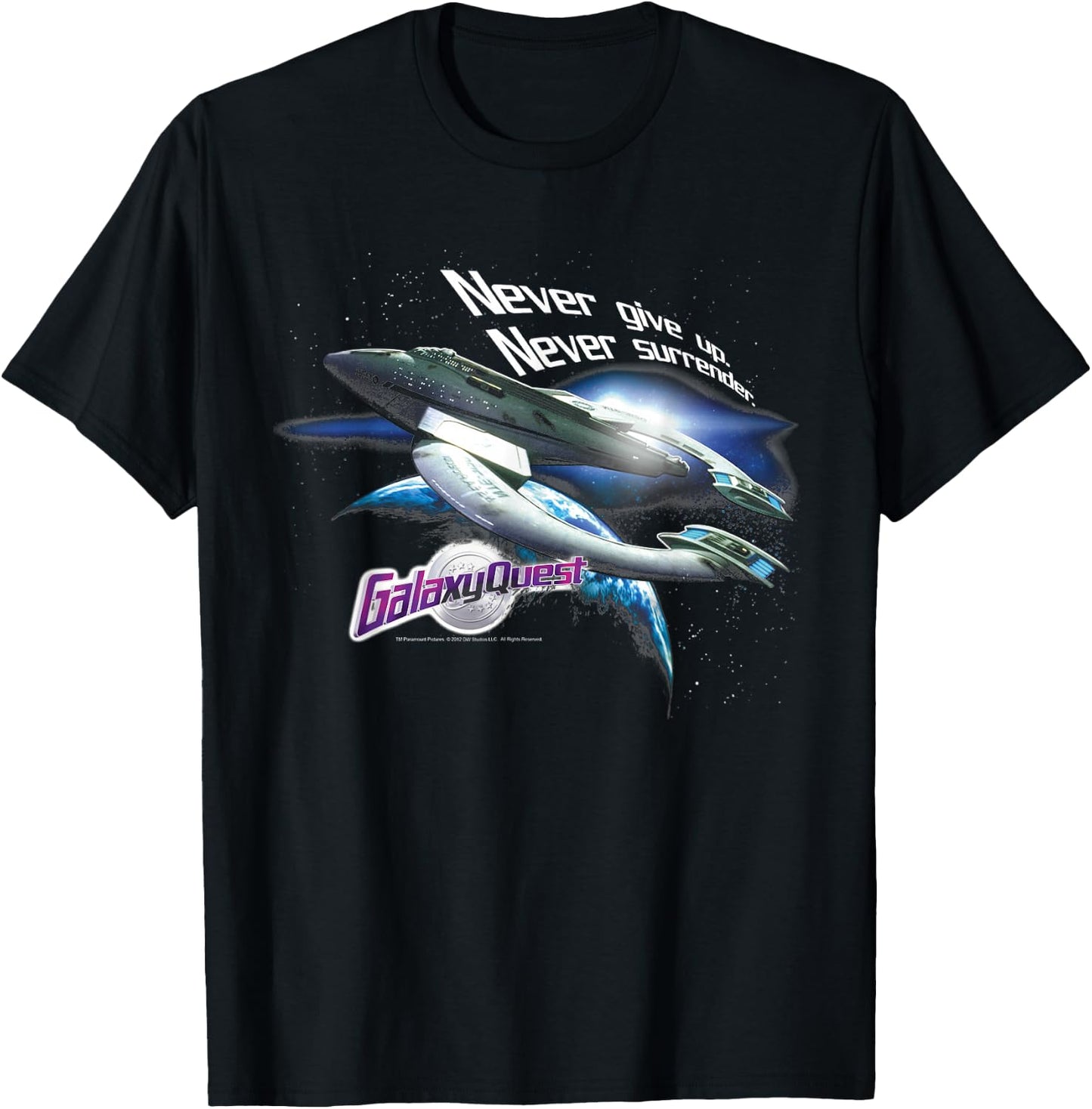 Galaxy Quest Never Surrender T-Shirt - T-Shirt | Black