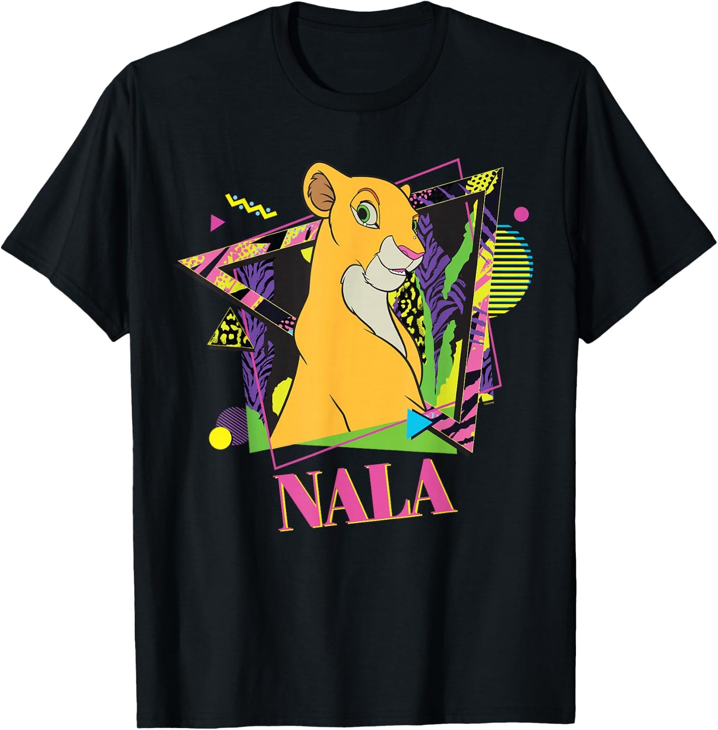 Disney The Lion King Retro '90s Couples Matching Nala , Black, S T-Shirt - T-Shirt | Black