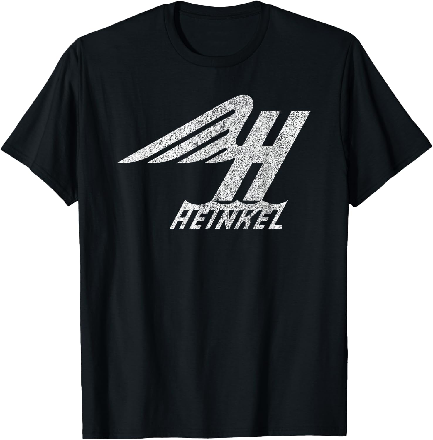 Heinkel Winged H Logo Deutsche Flugzeugfirma in Not T-Shirt - T-Shirt | Black