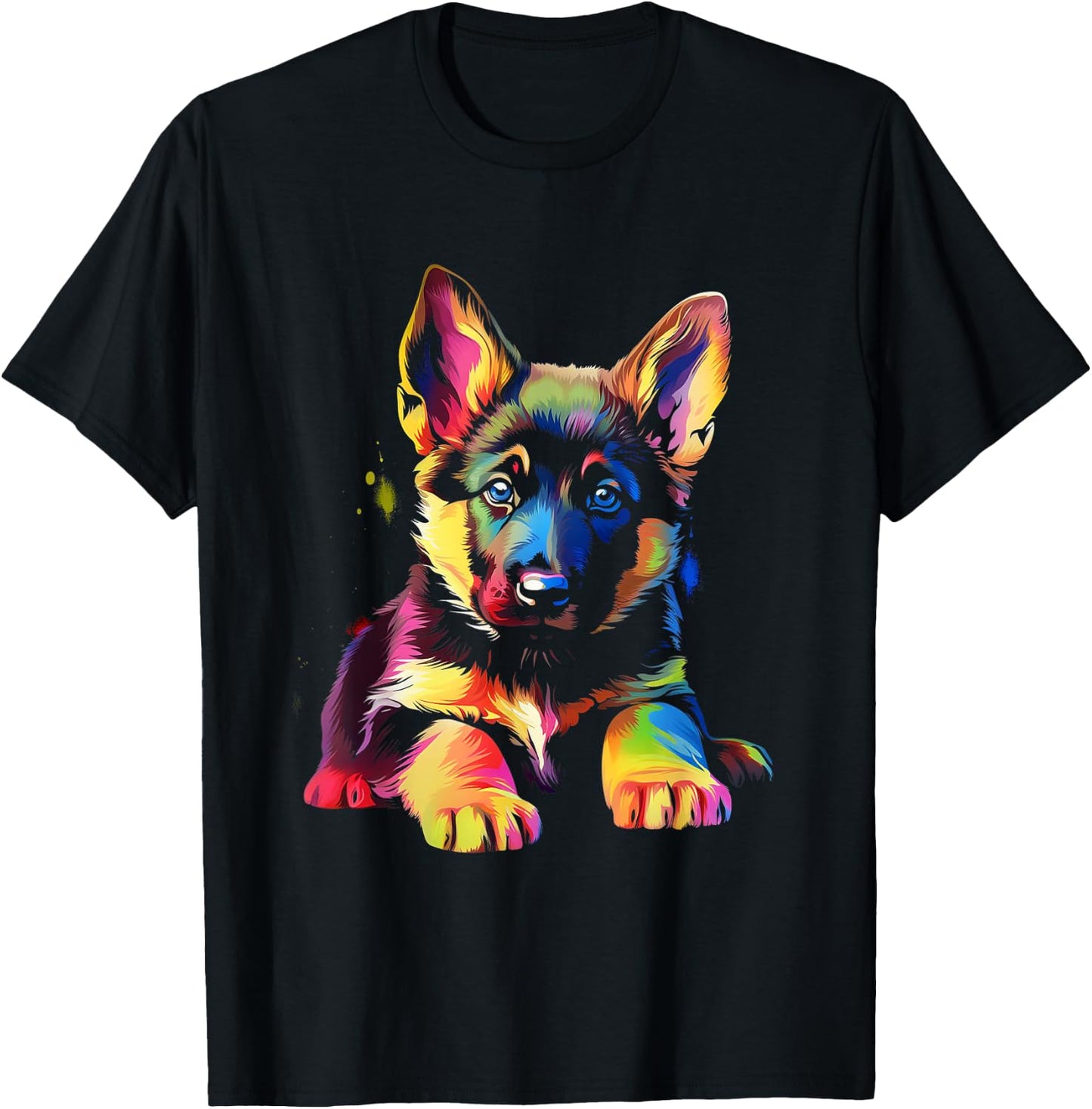 German shepherd puppy T-Shirt - T-Shirt | Black
