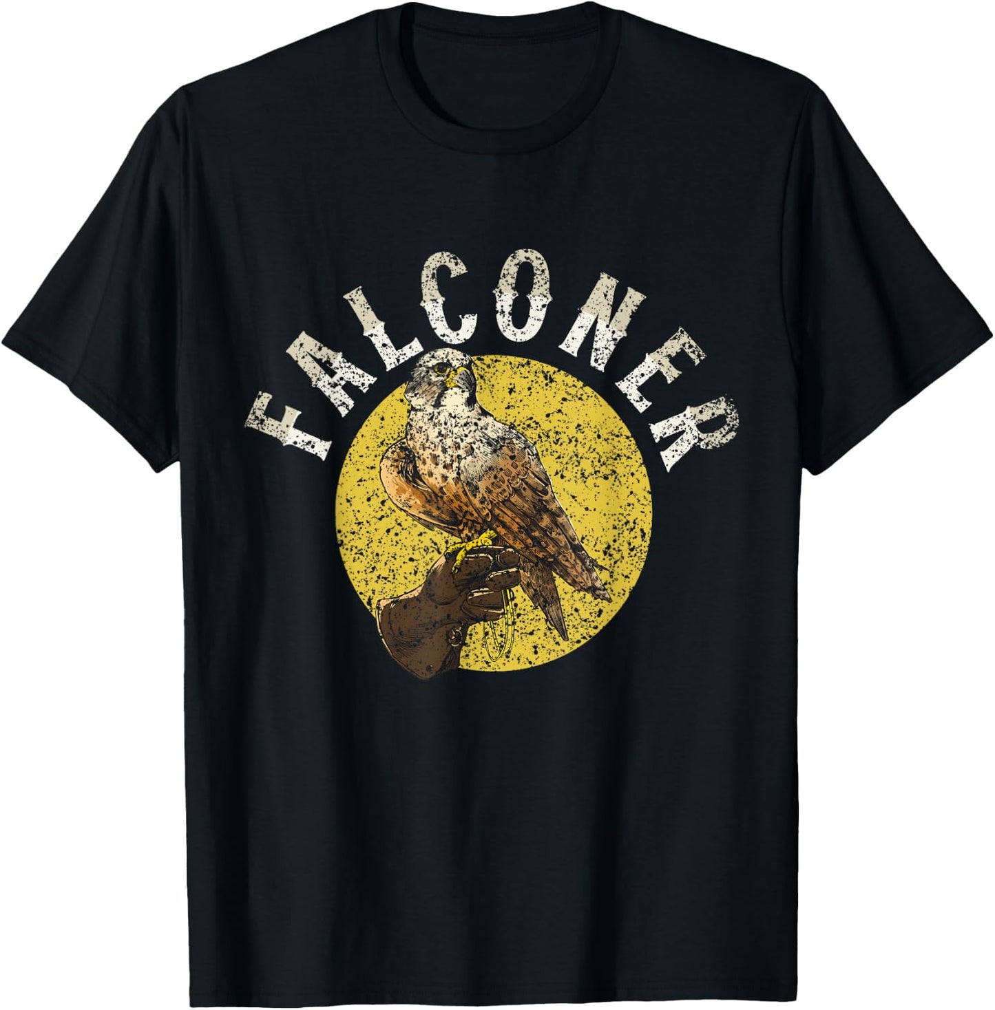 Falconer Falconry Falcons Falcon Owner Falconer T-Shirt - T-Shirt | Black