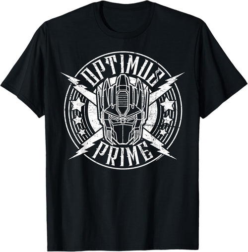 Transformers Optimus Prime Vintage Rock Lightning Logo