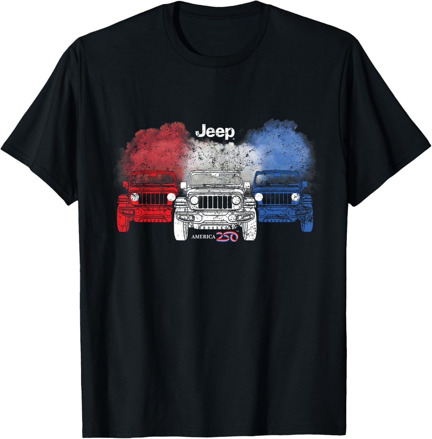 Jeep AMERICA250 Anniversary Frontline Official T-Shirt - T-Shirt | Black