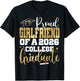 Proud Girlfriend of 2026 Graduate College Graduation Party T-Shirt - T-Shirt | Black