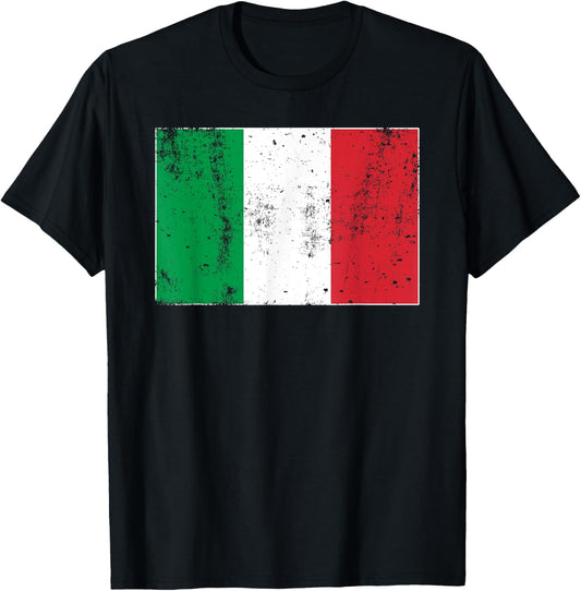 Italian National Country Flag Italy ITALIA Men Women T-Shirt - T-Shirt | Black