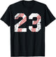 Vintage Baseball 23 Jersey Number T-Shirt - T-Shirt | Black