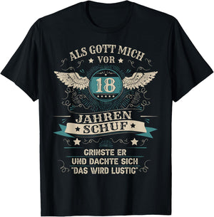 18th Birthday Boy Girl 18 Years 2006 Funny Gift , black T-Shirt - T-Shirt | Black