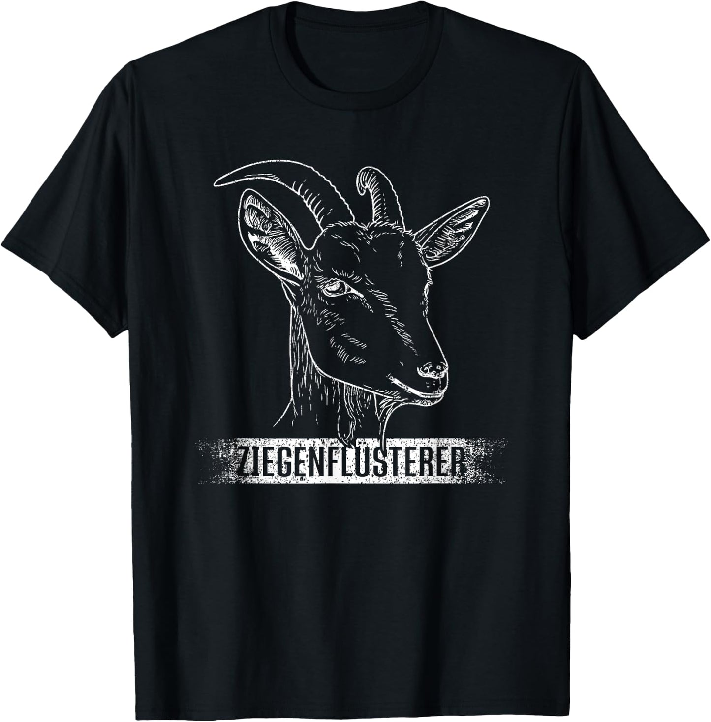 Ziegenflüsterer | Ziegen Flüsterer Lustiges Ziegen Landwirt T-Shirt - T-Shirt | Black