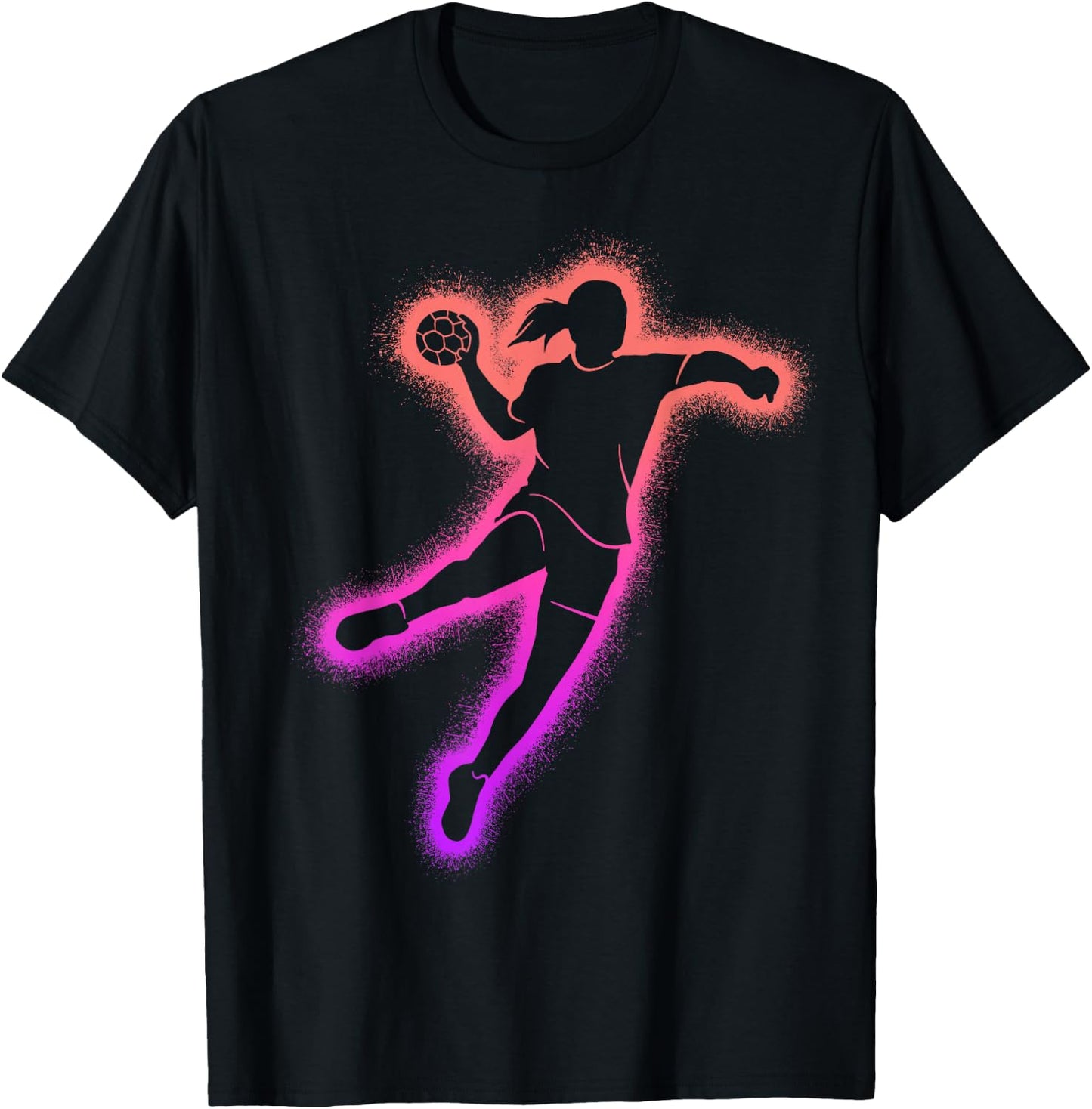 Handball Frauen Handballspieler Kinder Mädchen Handballerin T-Shirt - T-Shirt | Black