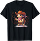 Western Rodeo Cowboy Hat Tortoise Turtle Texas Animals T-Shirt - T-Shirt | Black