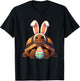 Funny Easter Tortoise Lovers Egg Eggs Bunny Rabbit Funny T-Shirt - T-Shirt | Black