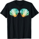 Mermaid Sea Shell Bra Costume Funny Costume Mermaid T-Shirt - T-Shirt | Black