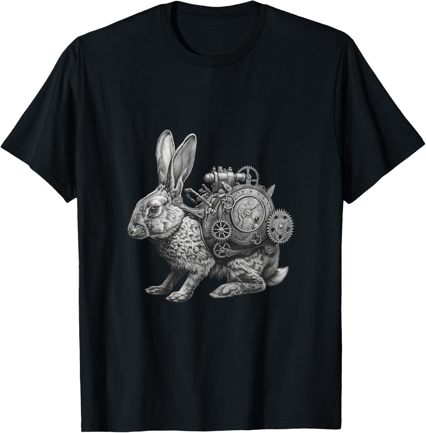 Steampunk Rabbit Women Men Kids Steampunk Rabbit T-Shirt - T-Shirt | Black