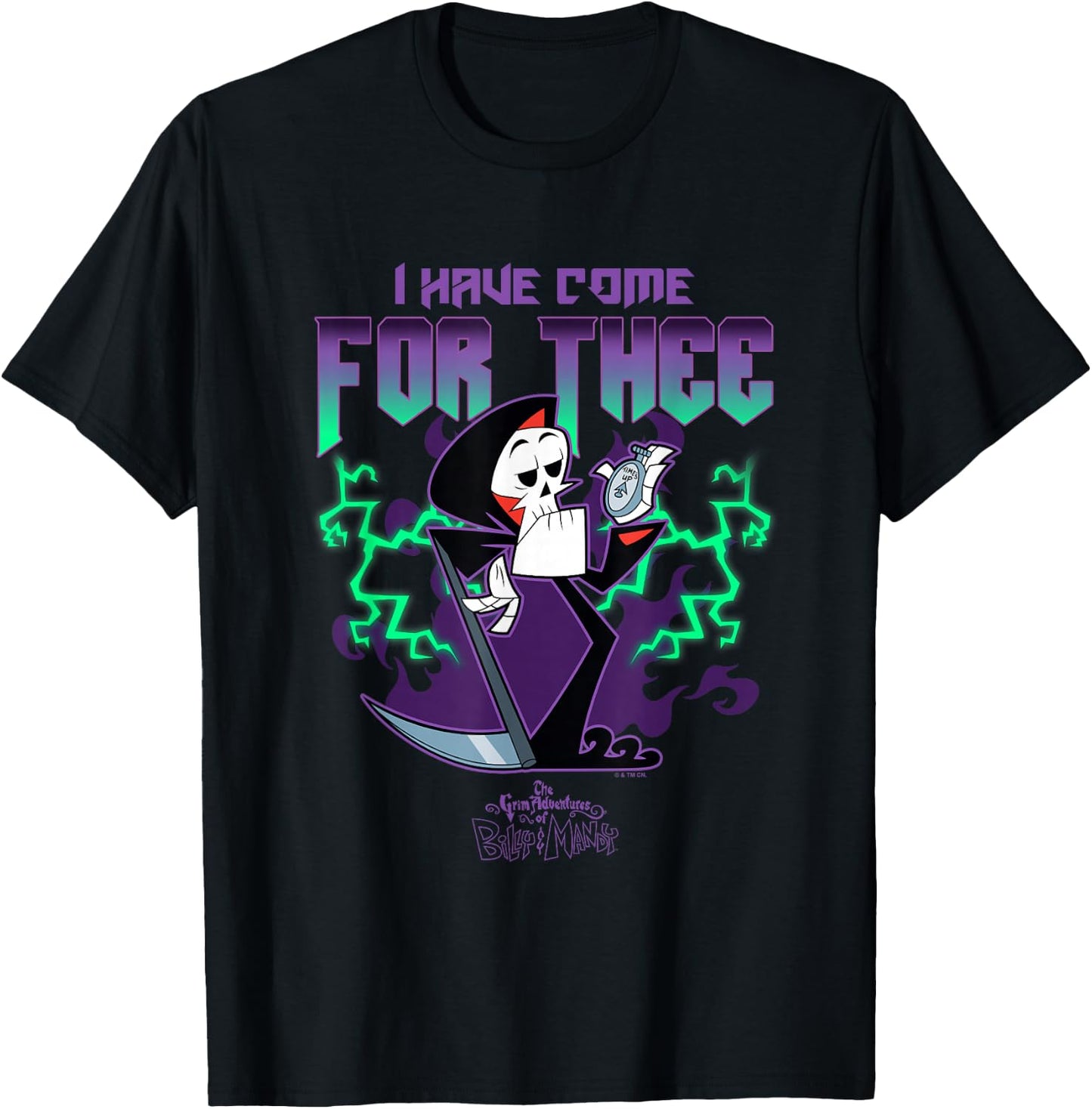 The Grim Adventures of Billy and Mandy I Have Come For Thee T-Shirt - T-Shirt | Black