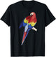 Parrot Scarlet Macaw Pet Owner Gift Scarlet Macaw T-Shirt - T-Shirt | Black