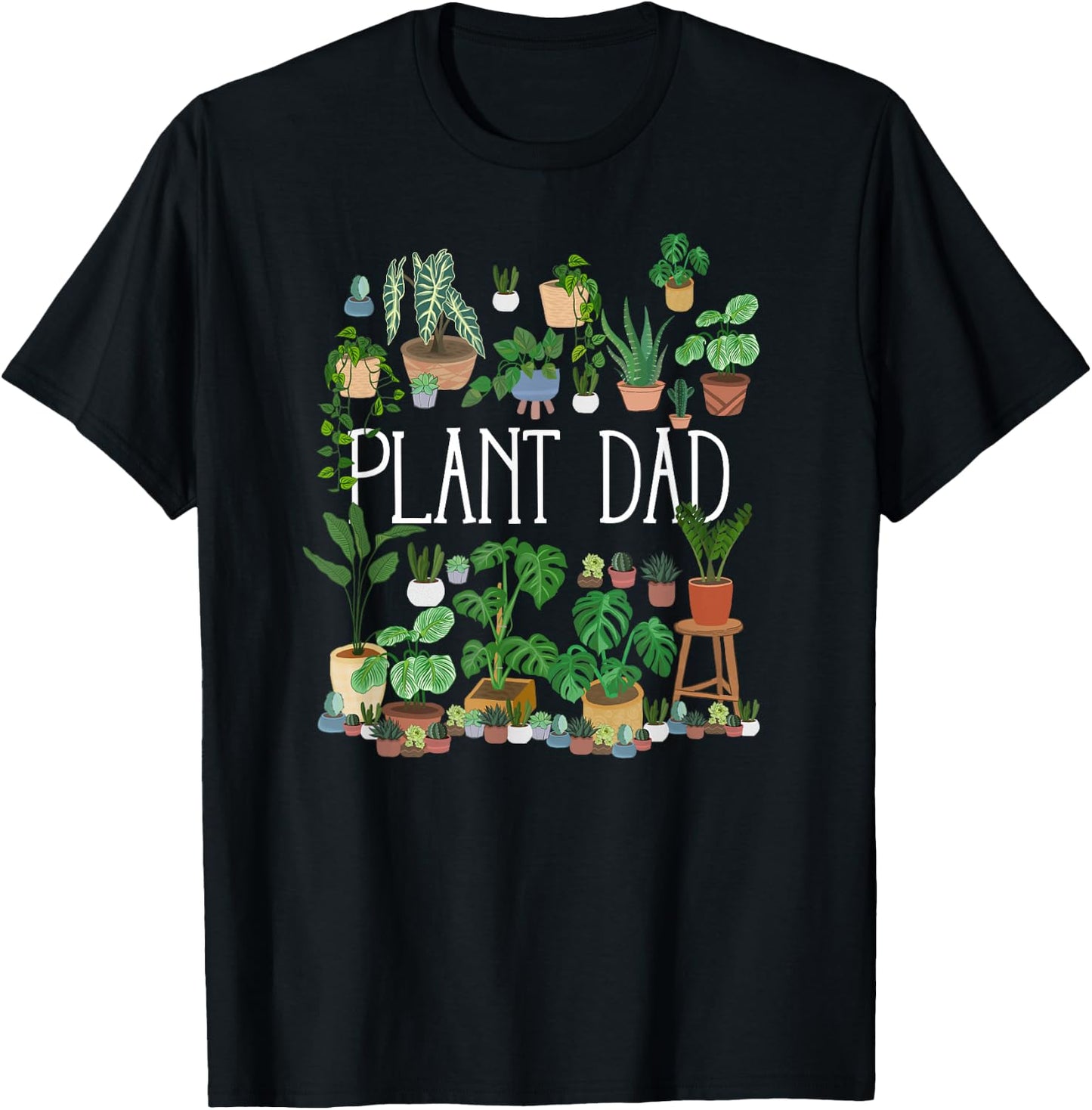 Potted Plant Dad T-Shirt - T-Shirt | Black