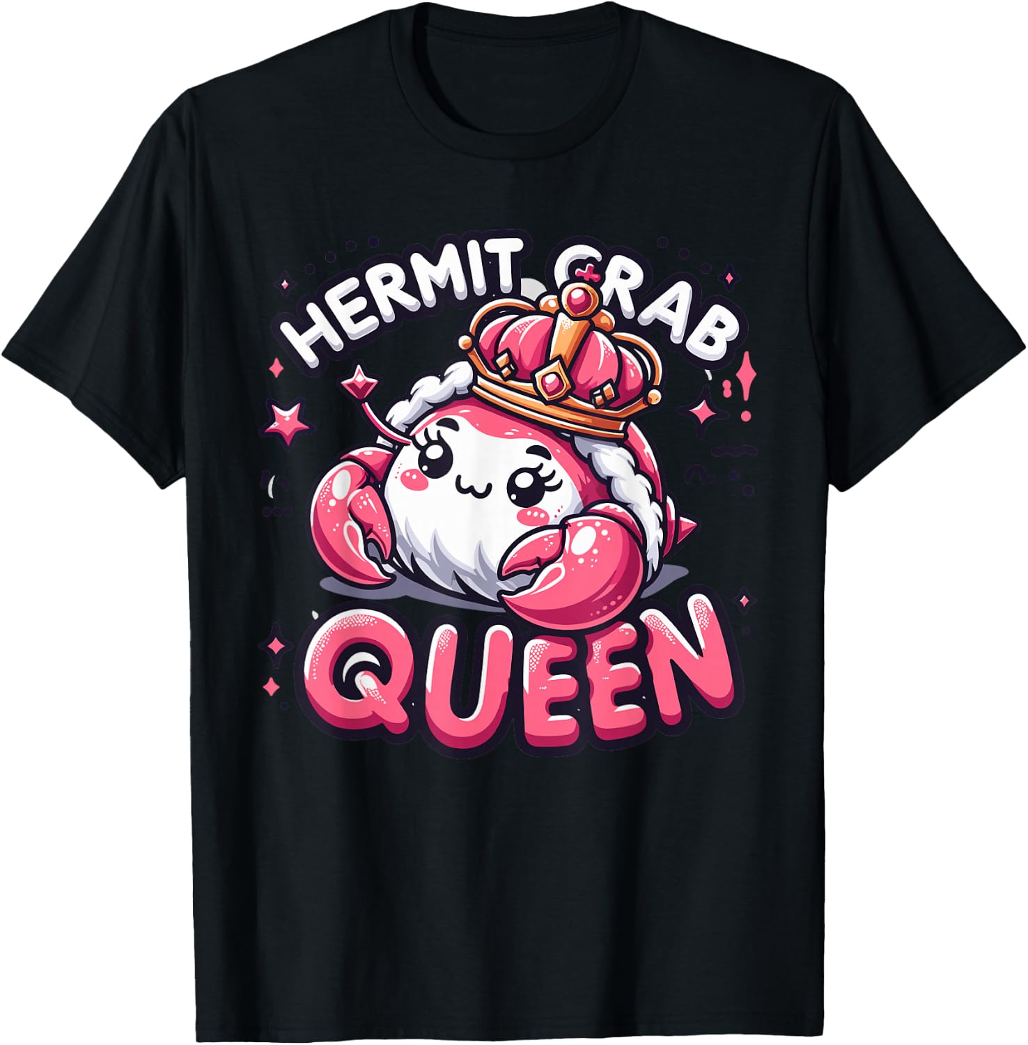 Girls Hermit Crab Queen Gear | Hermit Crab T-Shirt - T-Shirt | Black