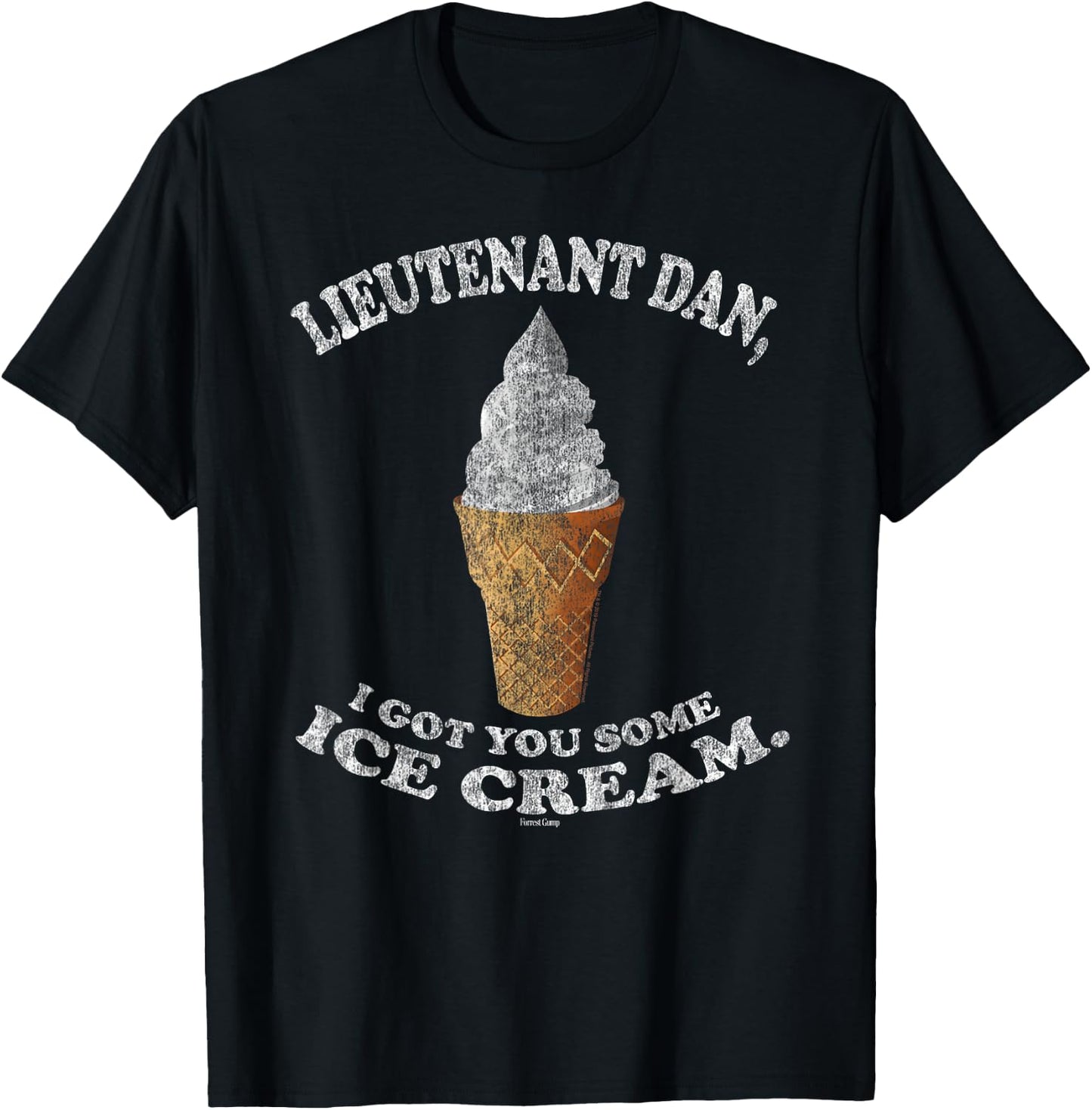 Forrest Gump Ice Cream T-Shirt - T-Shirt | Black
