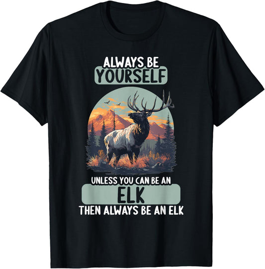 Elks Elk T-Shirt - T-Shirt | Black