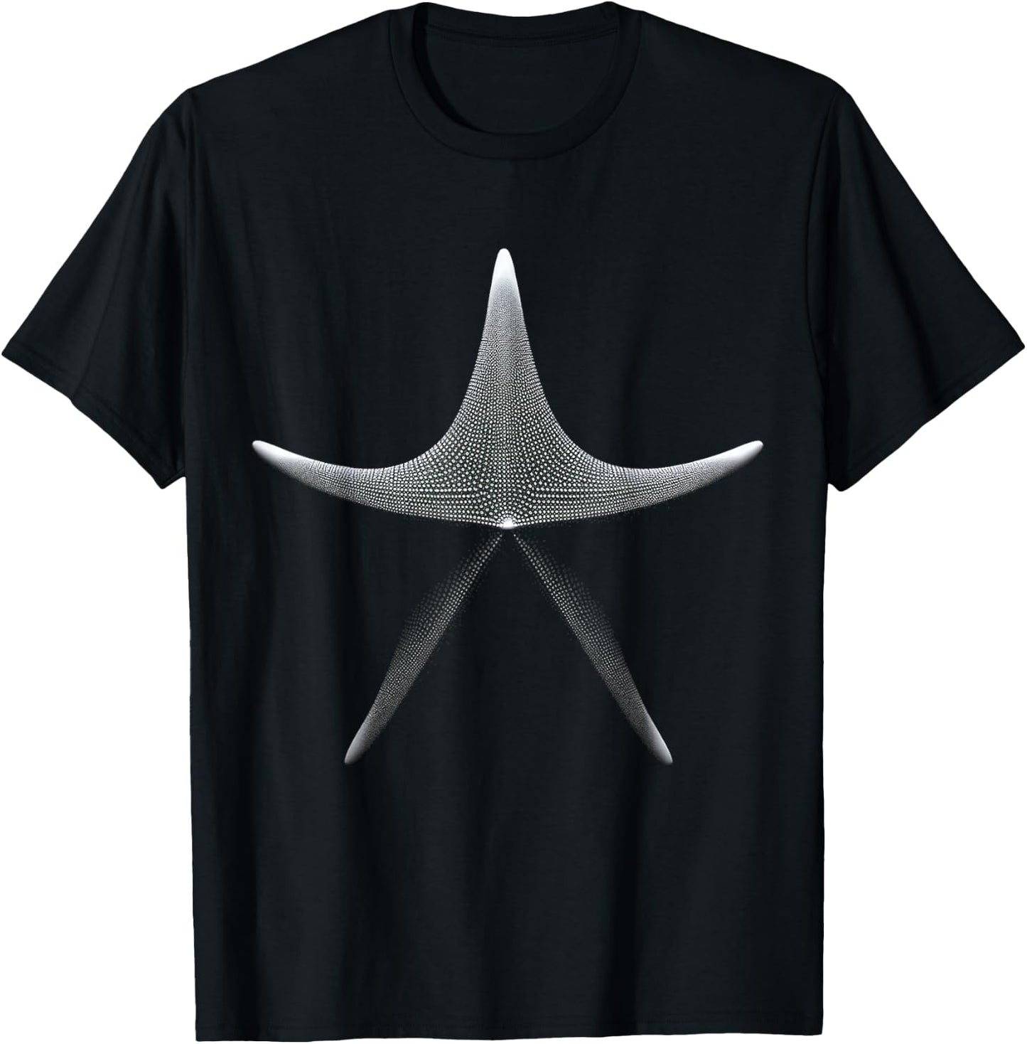 Starfish Animal Drawing Art Starfish T-Shirt - T-Shirt | Black