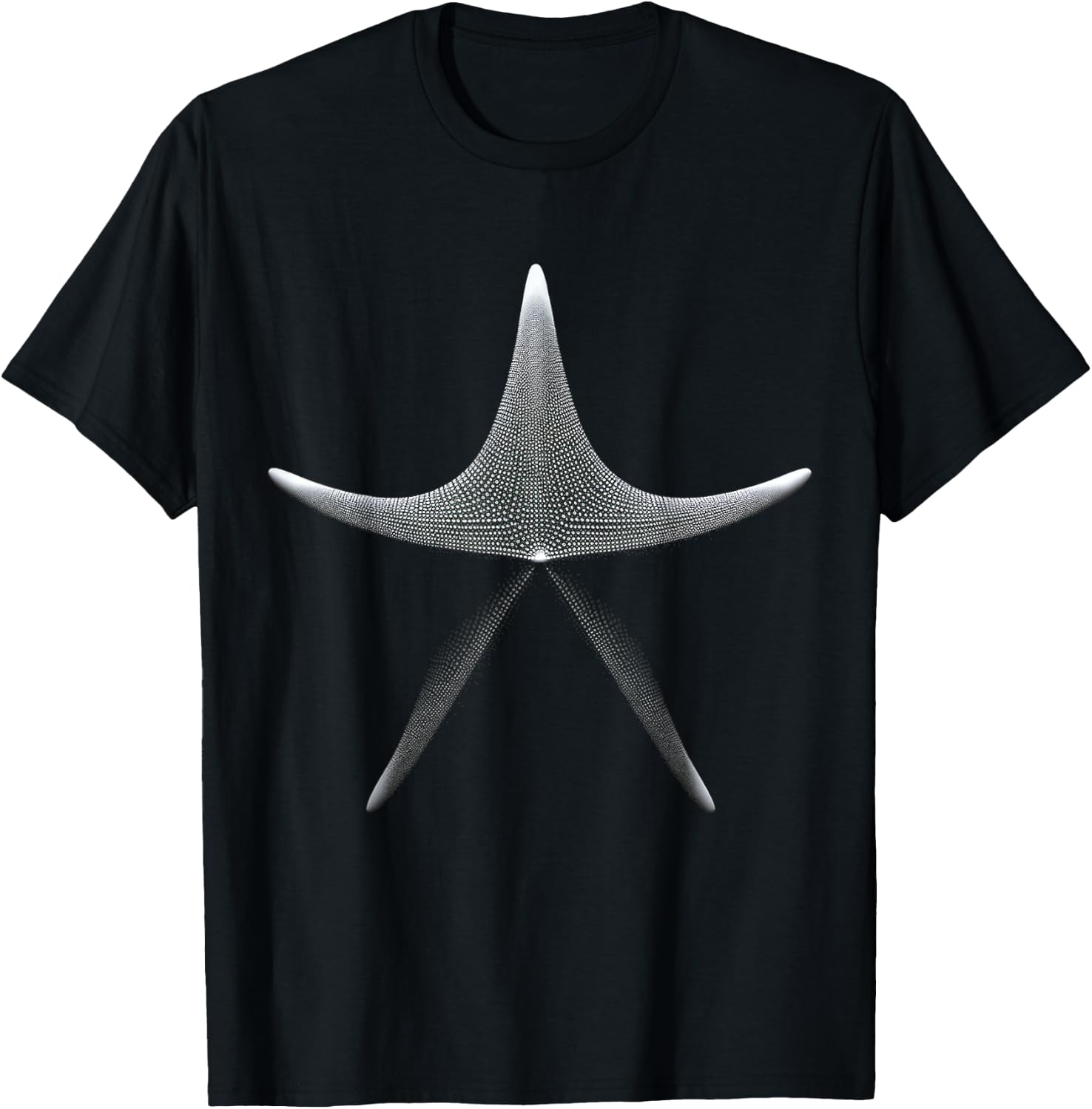 Starfish Animal Drawing Art Starfish T-Shirt - T-Shirt | Black