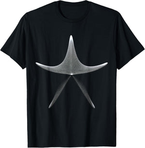 Starfish Animal Drawing Art Starfish T-Shirt - T-Shirt | Black