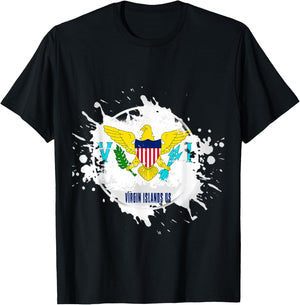 virgin islands us Splash T-Shirt - T-Shirt | Black