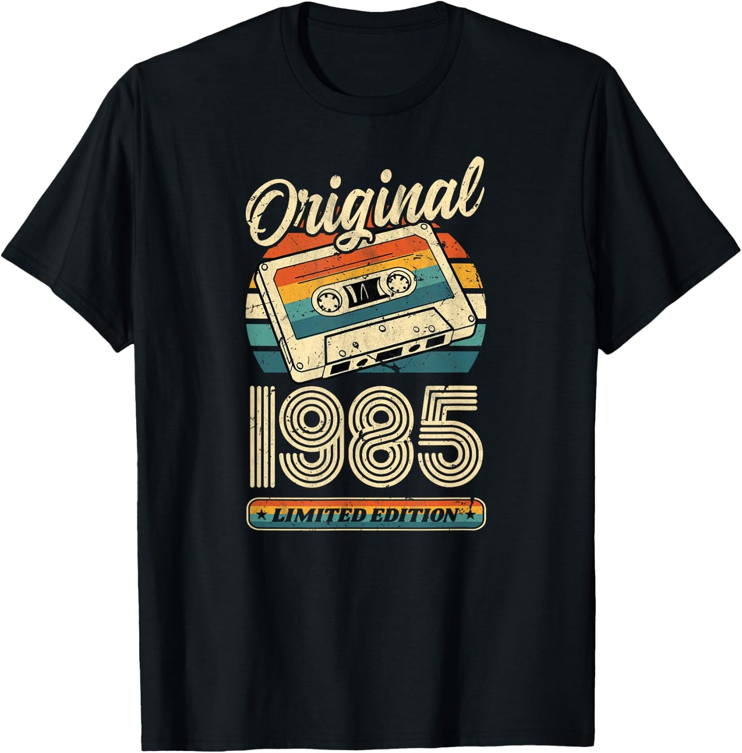 41.Geburtstag Retro Vintage 1985 Mann Frau Geschenk T-Shirt - T-Shirt | Black