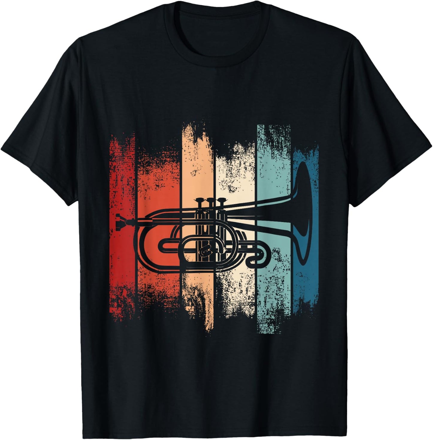 Mellophone Mellophonist Marching Band Funny Retro Apparel T-Shirt - T-Shirt | Black