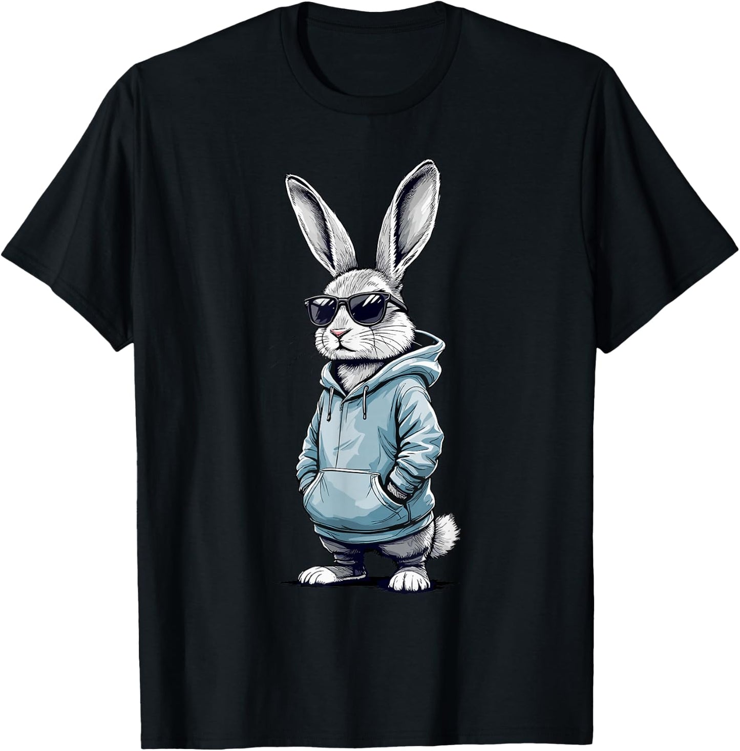 Cool Daddy Easter Bunny Dad Kids Boys Easter T-Shirt - T-Shirt | Black