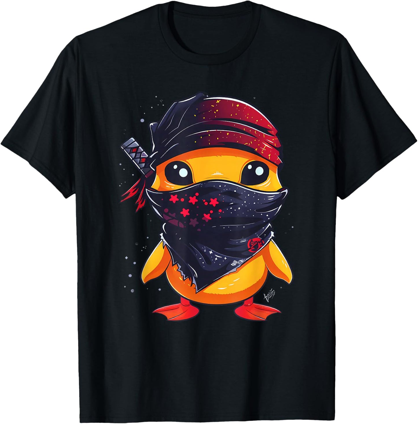 Rubber Duck Ninja Rubber Duckie Rubber Duckling Samurai T-Shirt - T-Shirt | Black