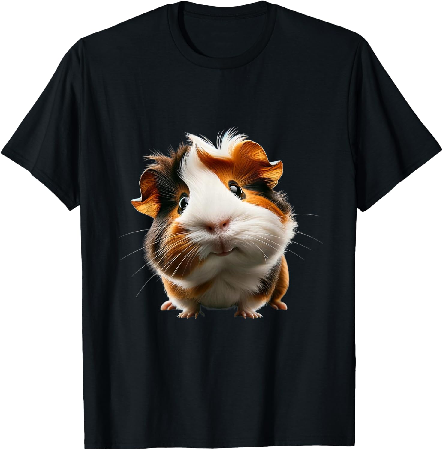 Adorable Guinea Pig Design , black T-Shirt - T-Shirt | Black