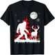 Bigfoot Buffalo Plaid Christmas Trees T-Shirt - T-Shirt | Black