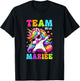 Funny Team Bride Evjf Femme Future Mariée Licorne T-Shirt - T-Shirt | Black