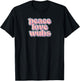 Peace Love Wubs: Retro Text For Ravers & DJs T-Shirt - T-Shirt | Black