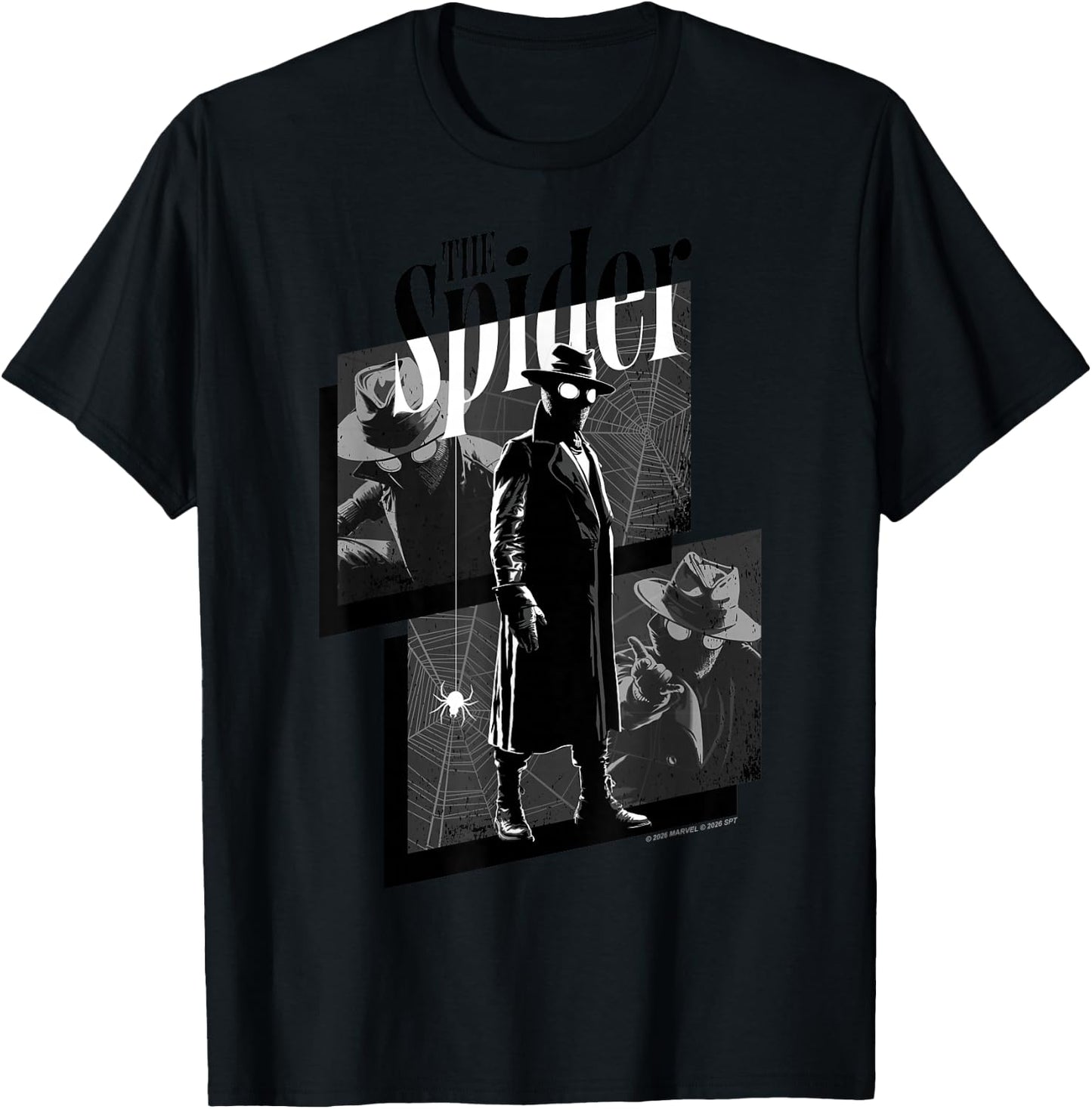 Marvel Spider-Noir Series The Spider Spider-Noir Webed Panel T-Shirt - T-Shirt | Black